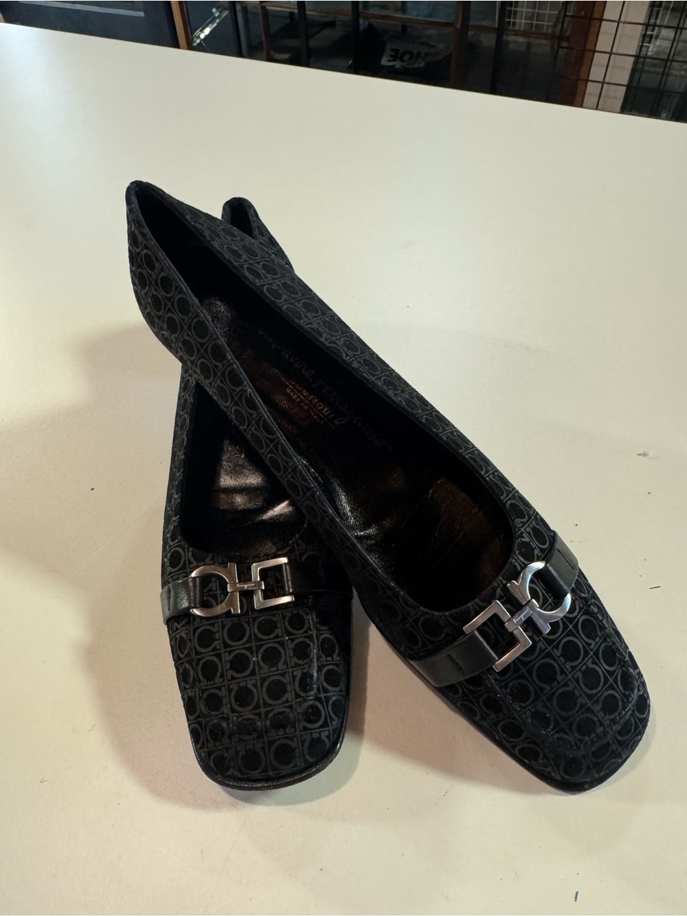 Women’s Salvatore Ferragamo Black Short Heels